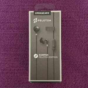 Urbanears x Peloton Sumpan, Black, 6-Foot Sweat-Resistant Cable, Mic, Remote NIB